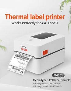 [SG READY STOCK] (SoonMark) Thermal Printer Bluetooth / USB Label Printer / Printer for A6 Waybill Barcode Label Print