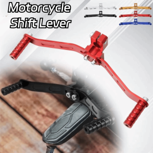 SPDD Double-headed Motorcycle Shift Lever Aluminum Alloy Universal Footrest Pedal Shifter Smooth Operation Wear-resistant Folding Gear Lever Motorcycle Modification