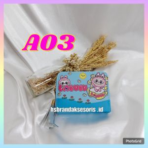DOMPET LABUBU VIRAL / DOMPET RESLETING LABUBU / DOMPET FASHION LABUBU / DOMPET UANG KOIN / DOMPET ANAK LUCU / LABUBU CUTE WALLET / DL7960