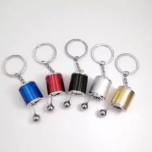 6 Speed Manual Transmission Gear Keychain Metal Gearbox Key Ring Pendant for Car Enthusiasts