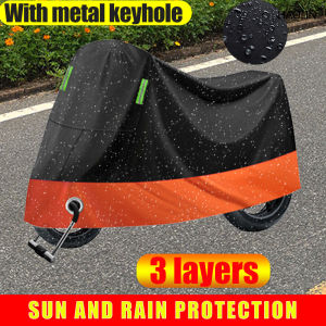 [Dustproof and waterproof] 💯 motorcycle cover waterproof sunscreen night reflective folding with Lock-Holes Wear-resistant Fabric Motorbike Cover for MIO CLICK NMAX AEROX BAJAJ TMX SCOOTER RAIDER SNIPER