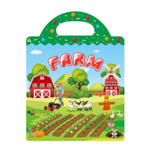 FU Buku Stiker Anak Reusable Sticker DIY Bag Style Book Sticker Puzzle Sticker Activity Book Mainan Edukasi Anak