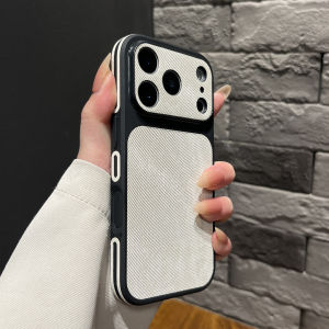 Luxury Cowboy Fabric Case for iPhone 17 16 15 14 13 Pro Max Camera Protection Shockproof Denim Jeans Matte Hard Protective Cover