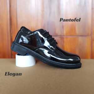 Sepatu Pria Formal PDH Pantofel Dinas Harian Kerja Hitam Kilap 4 Inci