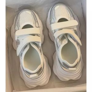 Free Shipping Baotou Sports-Style Thick-Soled Sandals With Velcro Straps A New Summer Design For Women Featuring A Versatile Hollowed-Out And Breathable Design