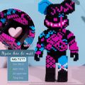 lắp ráp xếp hình Bearbrick Jinx 36 - 55cm tặng kèm búa có hộp cao cấp - Mô hình lắp ráp Gấu Bearbrick 55cm nhiều mẫu MPin, Xinz. 