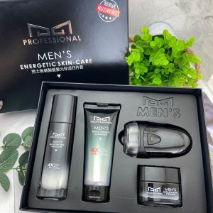 【GIFT TOWN】4pcs Men Skin Care Sets Facial Cleanser Moisturizer Deep Cleansing Face Care Box Skincare Face Gift Set For Man Electric Shaver