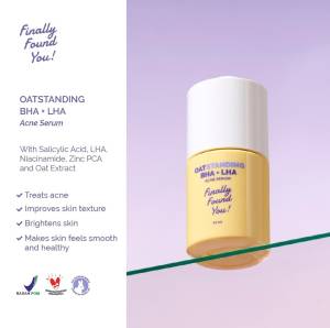 Finally Found You! OATSTANDING BHA + LHA Acne Serum Pimple Salicylic Acid Melawan Bakteri Jerawat