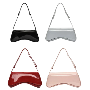 Shoulder Bag for Women Pu Leather Slings Hoboes Handbag Retro Clutch Purse with Zipper Closure for Evening Party Daily
