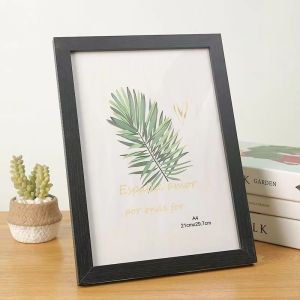 6in/8in/10in/12in(A4)Size Wood Photo Frame Nordic Simple Wooden Frame Transparent Wooden Frame Wall Photo Frame Home Decor相框