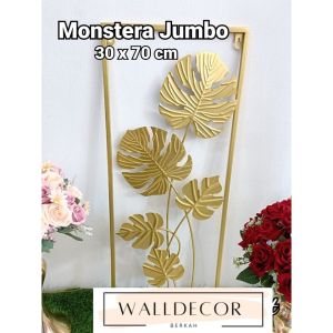 WB TERLARIS PREMIUM  WallDecor Hiasan Dinding Frame Metal Gold Daun Leaf Ginko Scandinavian Original / WALL Decor Nordic 70x30 / Pajangan Hiasan Dinding Nordic / Dekorasi Ruang / Dekorasi Rumah / Nordic WallDecor 3D / Hiasan Dinding Mewah/Hiasan Dinding