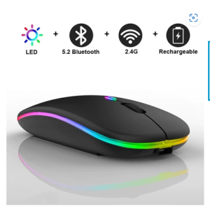Chuột Bluetooth wireless mouse tự sạc pin không ồn