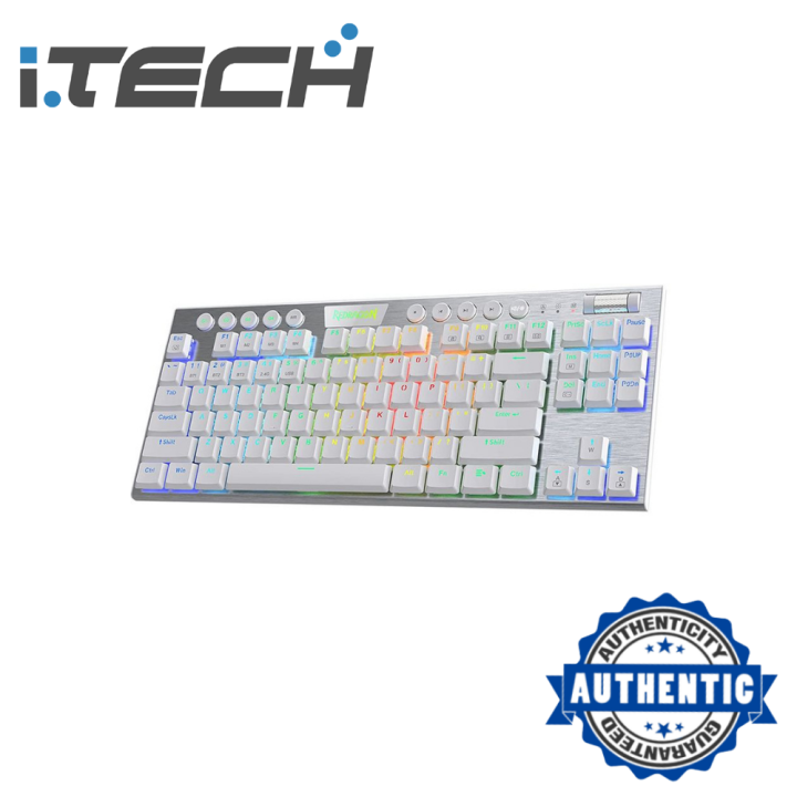 Redragon K621 Horus TKL Tri-Mode Wireless RGB Low Profile Mechanical ...