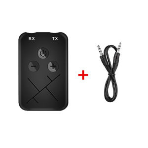 BOKEWU Bluetooth Receiver Transmitter 2 In 1 Stereo APTX Wireless Audio Receiver Adapter 3.5mm AUX Jack for Car PC Speaker