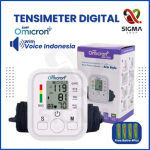 COD TAFFOMICRON TENSIMETER Alat Pengukur tekanan darah digital otomatis akurasit bahasa indonesia