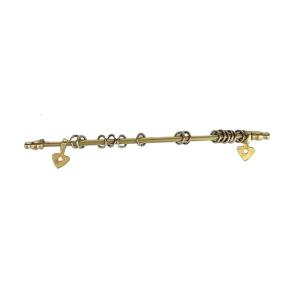 Miniature Golden Curtain Rod For Doll House Accessories 1/12 Scale Curtain Rail With Simulation Detailing Scene Setting