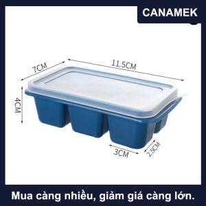 【CANAMEK】 Ice-Making khuôn khay đá gia dụng với nắp hộp làm đá khuôn