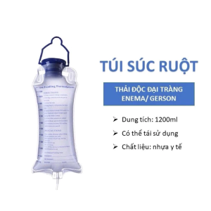GREETMED Túi Truyền Cà Phê Thải Độc Đại Tràng Cao Cấp PT 1200ml Chính Hãng Dung Tích 1200ml Chất Liệu Nhựa Y Tế