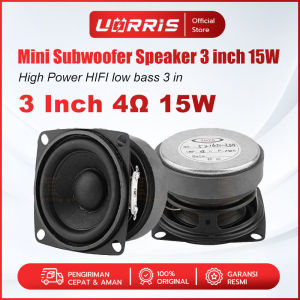 Mini Subwoofer Speaker 3 Inch 15W High Power HIFI Low Bass 3 in Magnet Tebal Karet Besar
