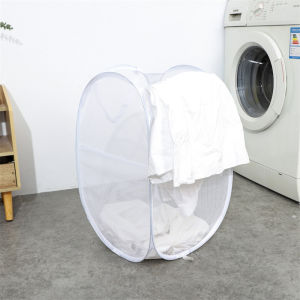 Bluesea Giỏ Đựng Đồ Giặt Bẩn Dạng Lưới Bật Lên Giỏ Đựng Đồ Giặt Gấp Gọn Có Tay Cầm Bền Giỏ Đựng Quần Áo Giỏ Đựng Đồ Giặt