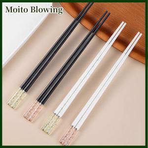 Moito Amber Cherry Blossom Alloy Chopsticks Chinese Chopsticks Reusable Tableware