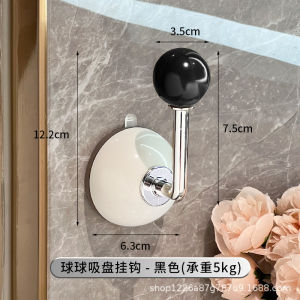 Hook Up Bathroom Organizer Suction Cup Hooks Leather Hair Accessories