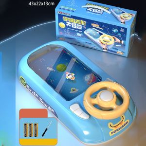 【Loose】เกมรถแข่งสุดมันส์ พวงมาลัยเด็ก ของเล่นจำลองการขับรถ ปริศนาเกมคอนโซลเดสก์ทอปไฟฟ้า หลบแข่งและทำลายผ่านการผจญภัย