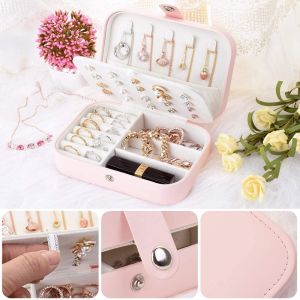 [Ready Stock] Jewelry Organizer Accessories Organizer Jewelry Case Box Earring Organizer Travel Organizerstorage box organizer box