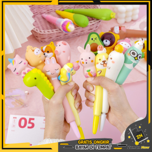 Zaman Now - Pena Kartun Lucu Squishy / Ballpoint Gel Squishy / Pena Gel Squishy