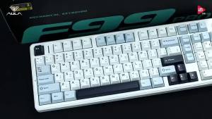 (HD1)Wireless Keyboard - AULA F99Pro - Gasket Mechanical Keyboard Thai Layout 8000mAh Battery  Papan Kekunci Tanpa Wayar - AULA F99Pro - Papan Kekunci Mekanikal Gasket Susun Atur Thai Bateri 8000mAh