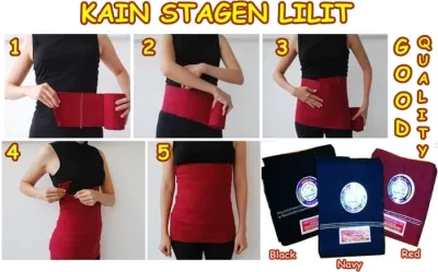 Stagen Tenun Panah Single Korset bengkung ibu melahirkan 5 Meter