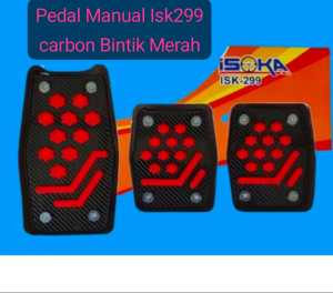 COVER PEDAL GAS MOBIL NON SLIP PEDAL MANUAL ANTI SLIP & PEDAL MATIC NON SLIP MOTIF CARBON PREMIUM