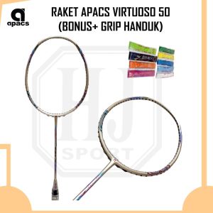 Raket Original Badminton Apacs Virtuoso 50 Bonus Grip