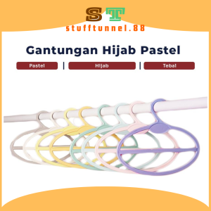 Gantungan Hijab Warna Pastel Premium Kokoh Banyak Pilihan Warna