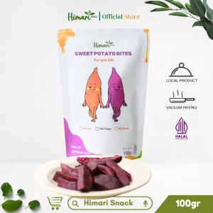 Himari Keripik Stik Ubi Ungu Cemilan Sehat 100% Produk Lokal