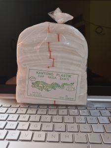 plastik pe ukuran 3x25 isi 1000lembar plastik lilin plastik mambo (bayar ditempat)