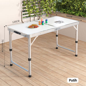 LL Meja lipat untuk jualan / Meja lipat portable Portable Desk Tempat Set 4 Kursi Serbaguna