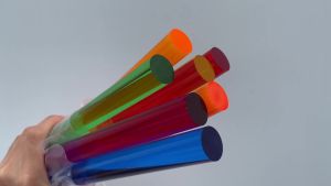 30mm Diameter Red Blue Purple Acrylic Rod Plexiglass Bar Light Guide Rod for DIY Architectural Model Material Accessories