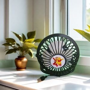 Kipas Angin Mini USB Portable Yazuho - Kipas Angin Meja Ergonomis Warna Dark