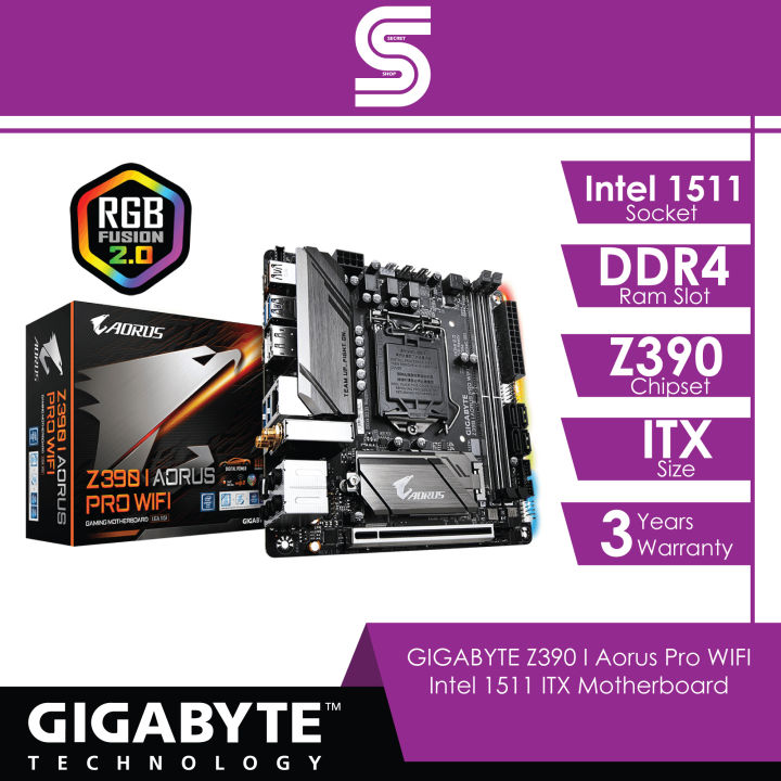 GIGABYTE Z390 I Aorus Pro WIFI Intel 1511 ITX Motherboard Lazada