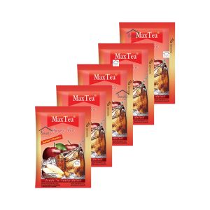 5PCS Maxtea Apel Minuman Serbuk Teh Max Tea Rasa Apel