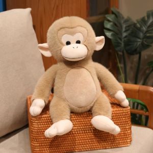 SOULLOV Stuffed Doll Plush Monkey Doll Simulation Realistice Orangutan Plush Doll Birthday Gift Cartoon Monkey Plush Toy Room Decor