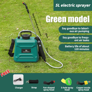 8L/5L Capacity Pam Racun Bateri Sprayer Electric 2400mAh Knapsack Battery Garden Pressure Sprayer Rechargeable 噴霧器 农用