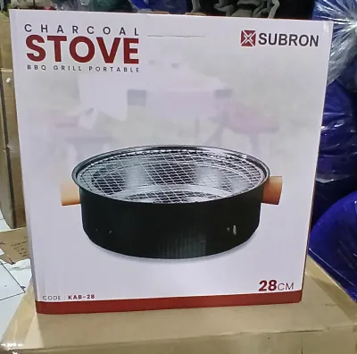 Subron Stove BBQ Sate Girll Portable Alat Pemanggang Charcoal 28CM