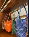 Goyard/ Goya 22 new hobo underarm bag zipper tote shopping bag one shoulder hand-held bag.. 