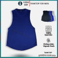 Áo ba lỗ nam TANKTOP TRƠN form rộng xẻ tà tập GYM thể hình chất thun lạnh VNO123. 