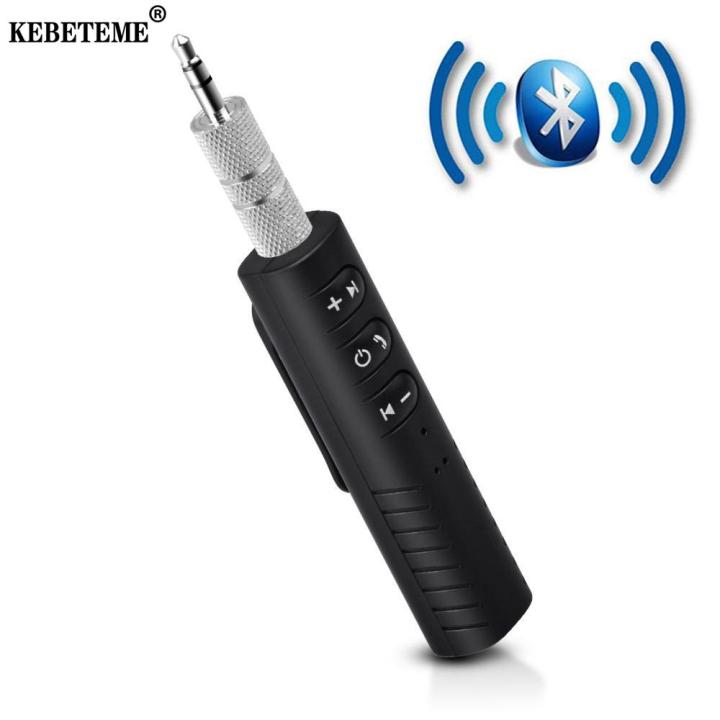 Wireless Bluetooth Receiver 3.5mm Jack Hands-free Car Kit Clip-on