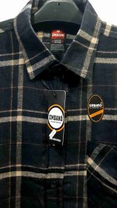 Kemeja Flanel Tangan Panjang Pria Kotak-Kotak Premium EMBANO