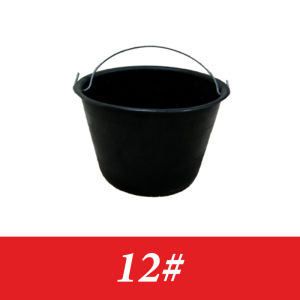 PVC Black Cement Pail Heavy Duty Pangbuhos Timba Cement Bucket With Handle
