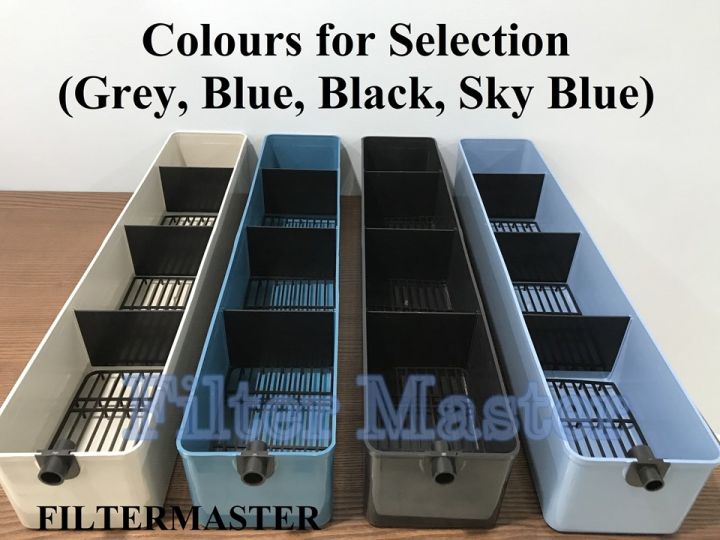 Branded Top Filter Box for Aquarium (27" x 5" x 4.5'') (Blue/Black